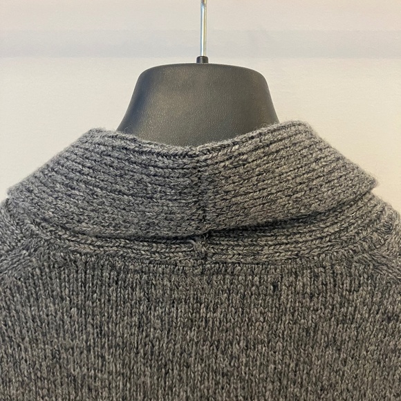 Frank & Oak Grey Sweater with Shawl Collar - Picture 6 of 11